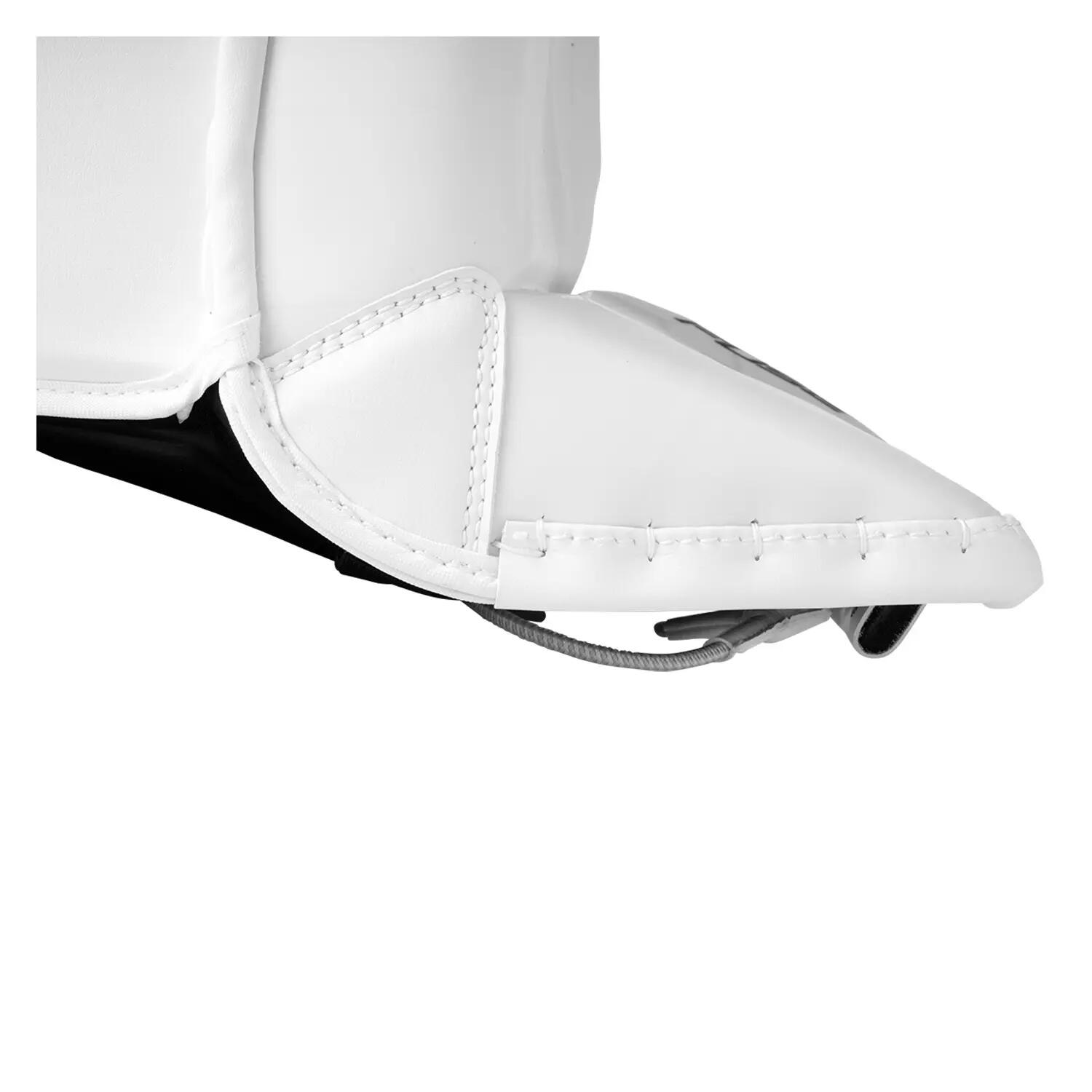 BAUER Supreme Fuse Senior L witte beenbeschermers voor volwassen doelmannen 4/4