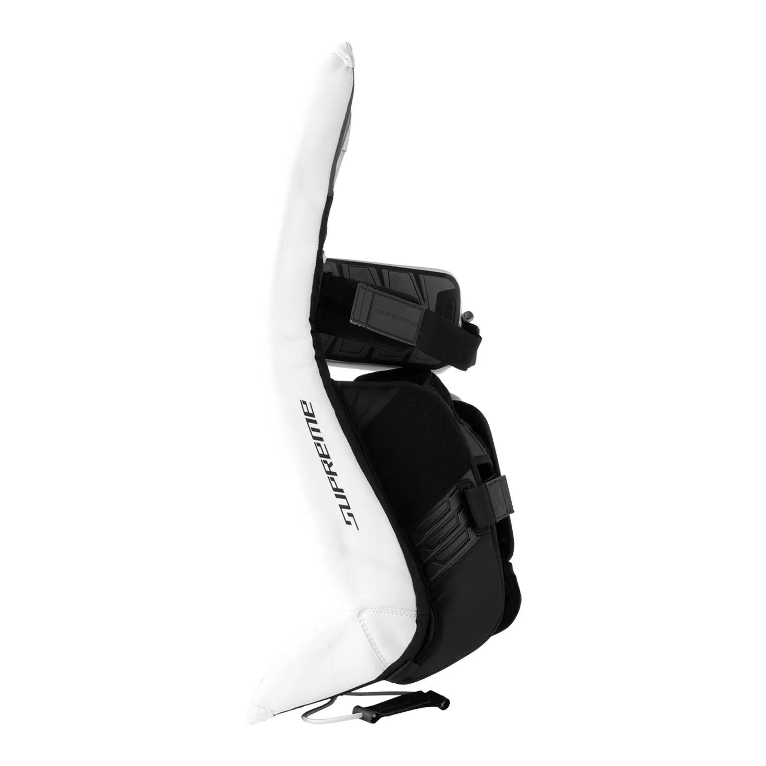 BAUER Supreme Fuse Senior L witte beenbeschermers voor volwassen doelmannen 2/4