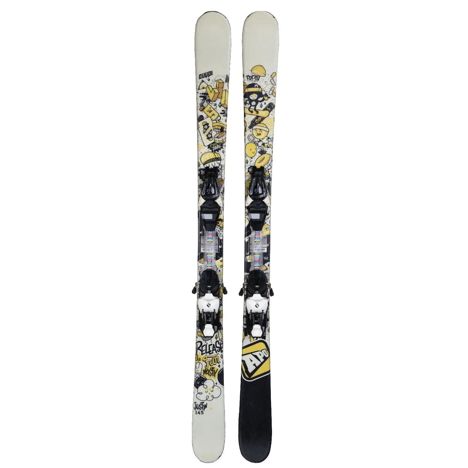 RECONDITIONNE - Ski Junior Apo Justin + Fixations 2/4