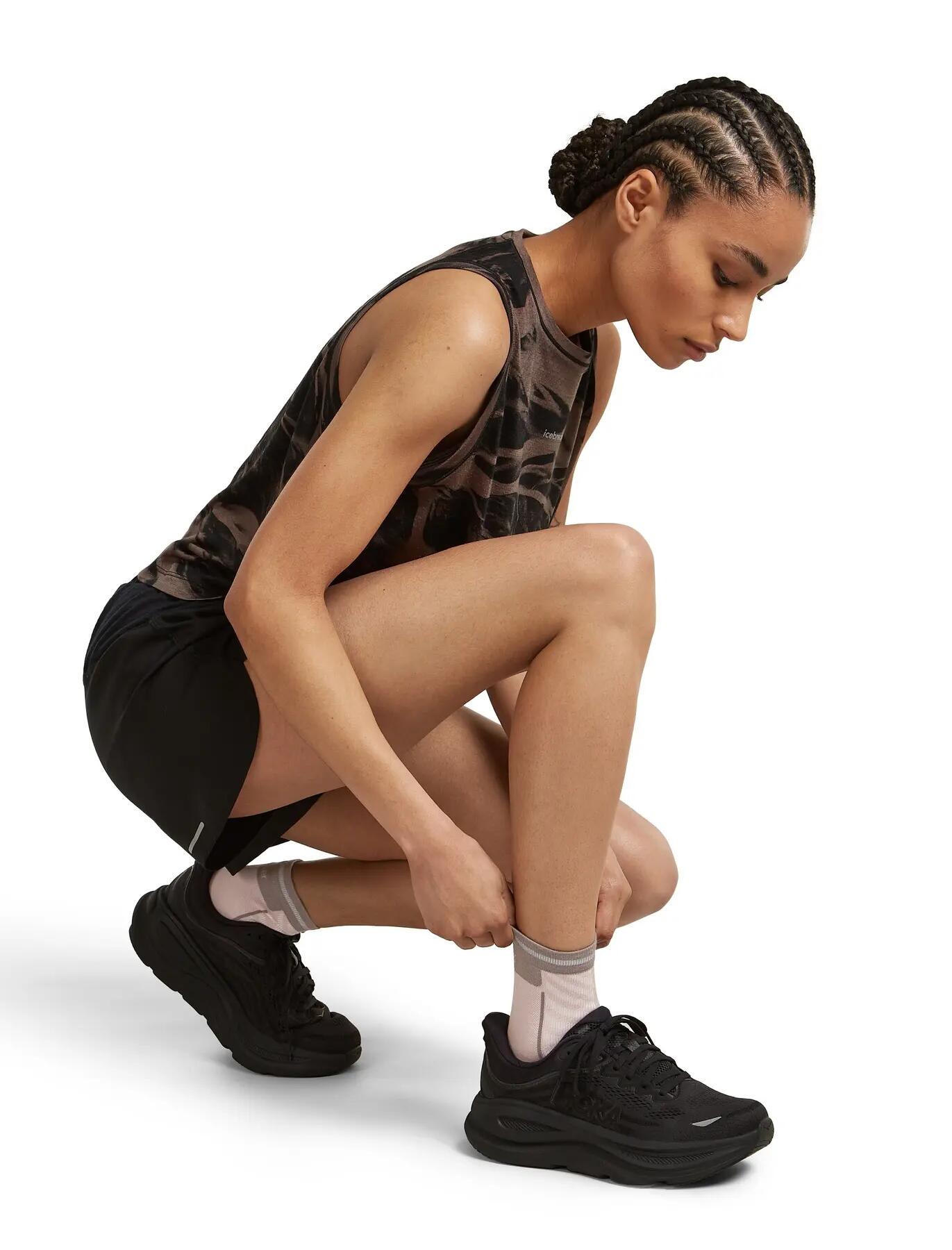 Chaussettes de course pour femmes Icebreaker MER RUN 4/5
