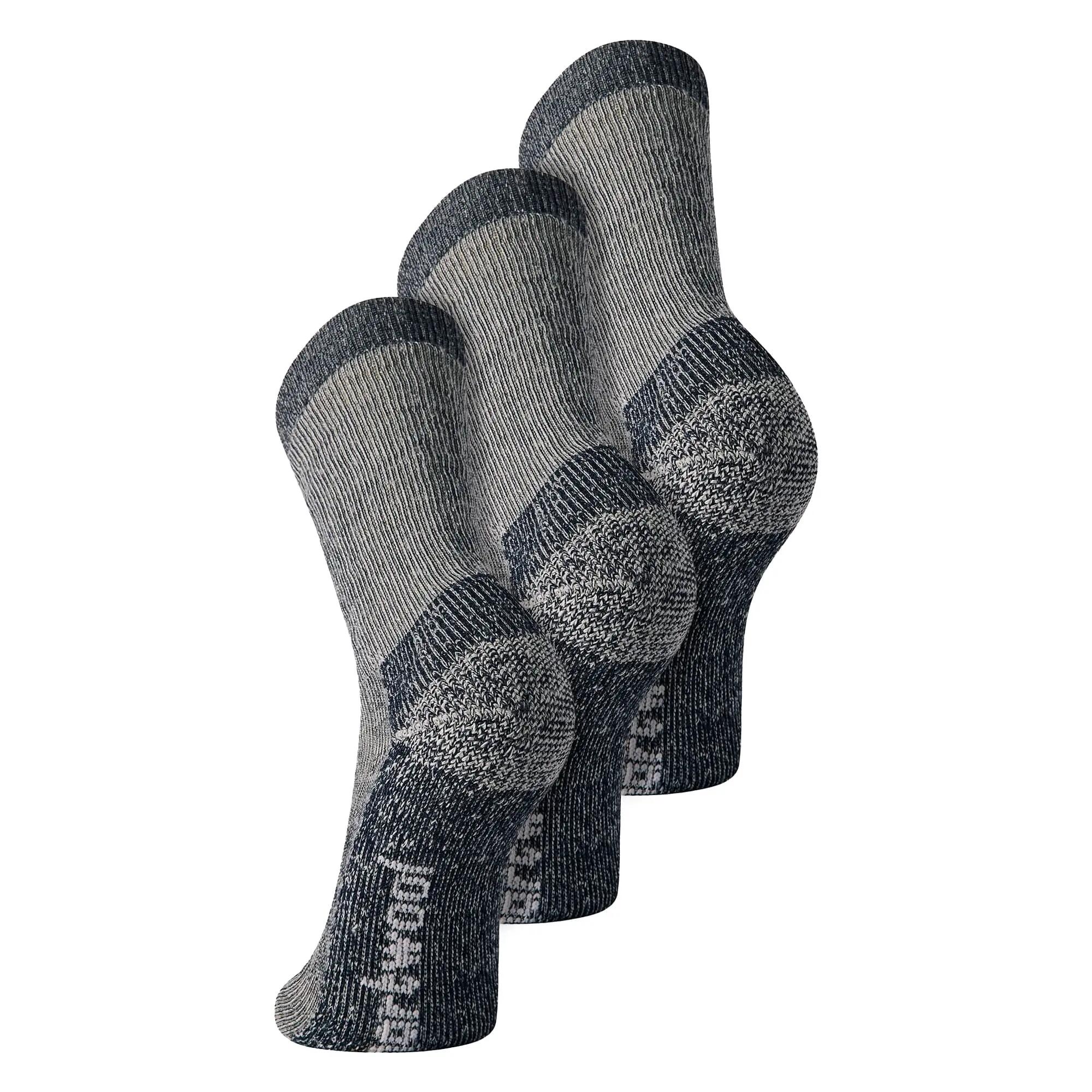 3 Pack Hike Extra Cushioned Crew Unisex Walking Hiking Boot Socks 2/5