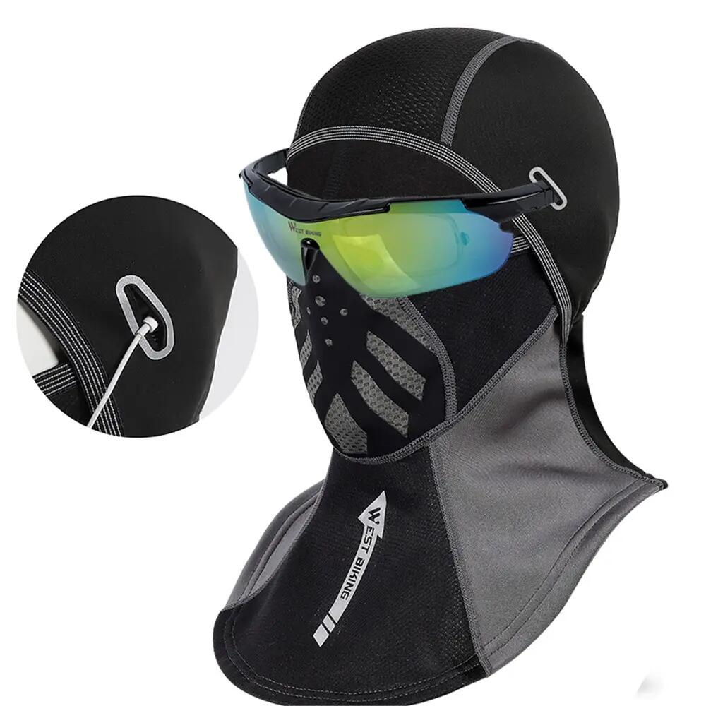 Cagoule intégrale thermique coupe-vent WEST BIKING 4/4