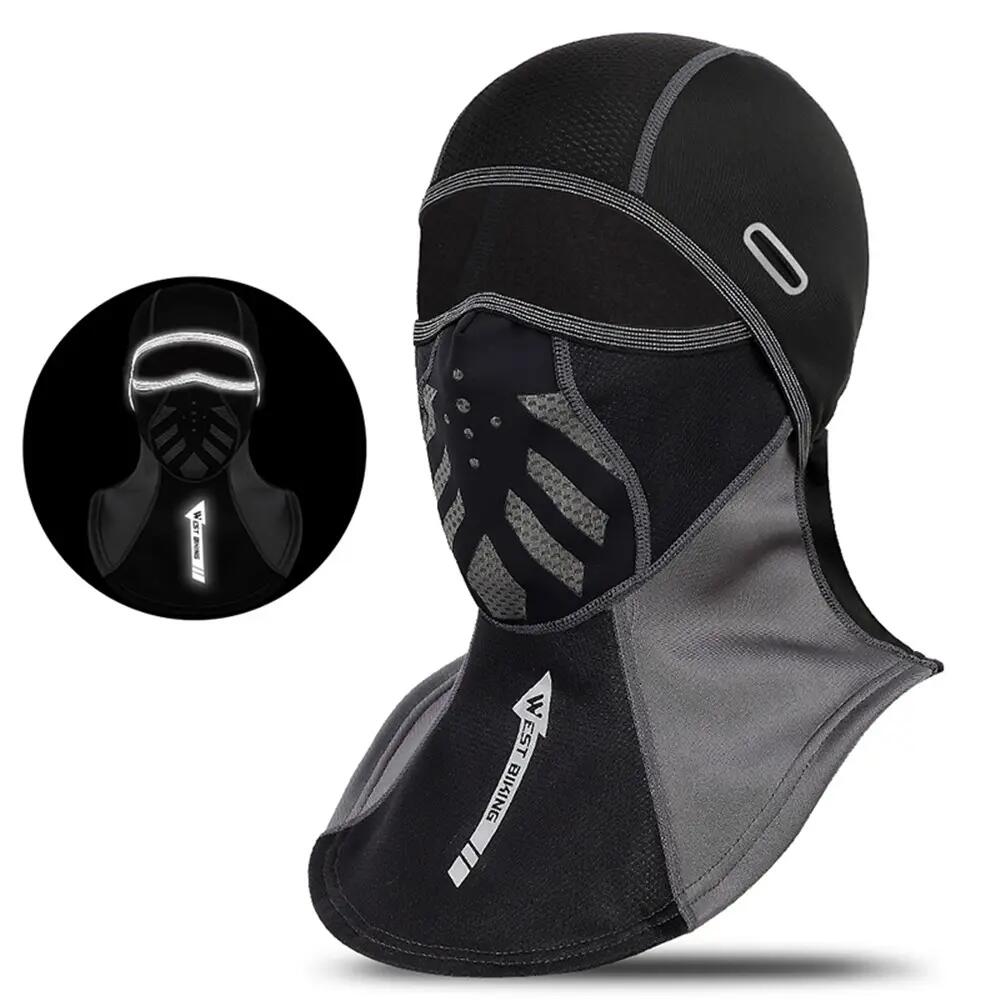 Cagoule intégrale thermique coupe-vent WEST BIKING 3/4