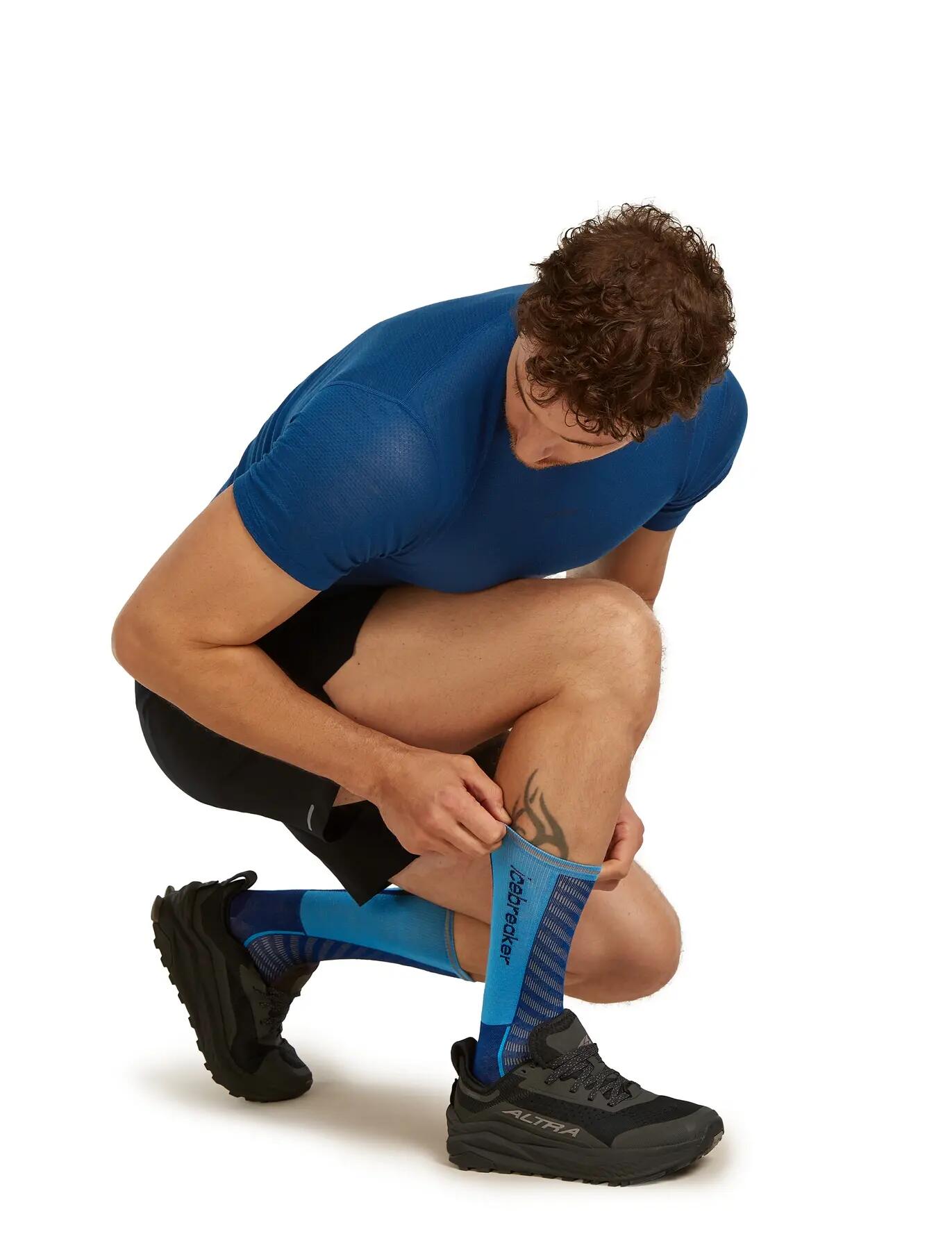 Chaussettes de course pour hommes Icebreaker MER RUN 4/5