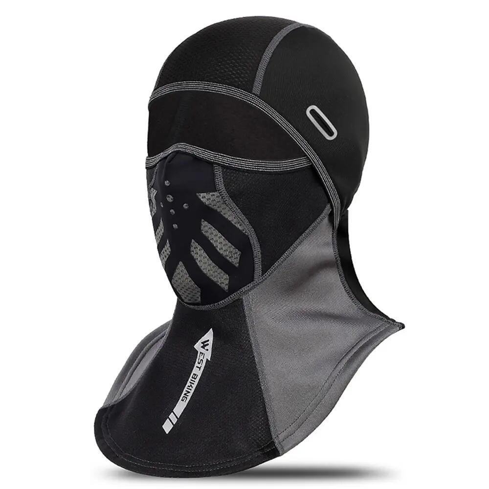 Cagoule intégrale thermique coupe-vent WEST BIKING 2/4