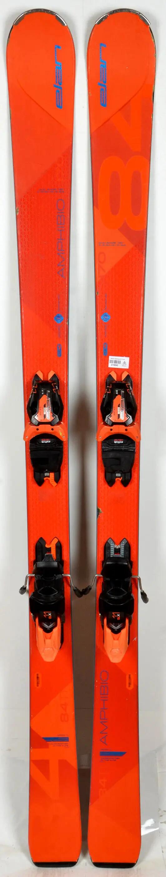 REONDITIONNE - Skis Elan AMPHIBIO 84 Ti full orange - CORRECT 3/3