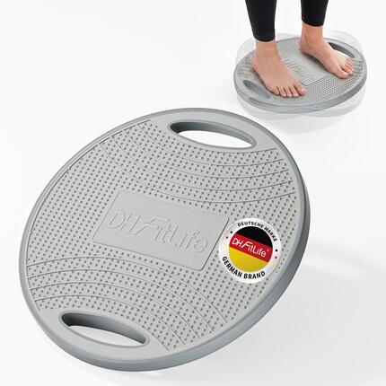 Planches d'équilibre 42 cm avec Poignées, Adultes, Charge Max. 200 kg