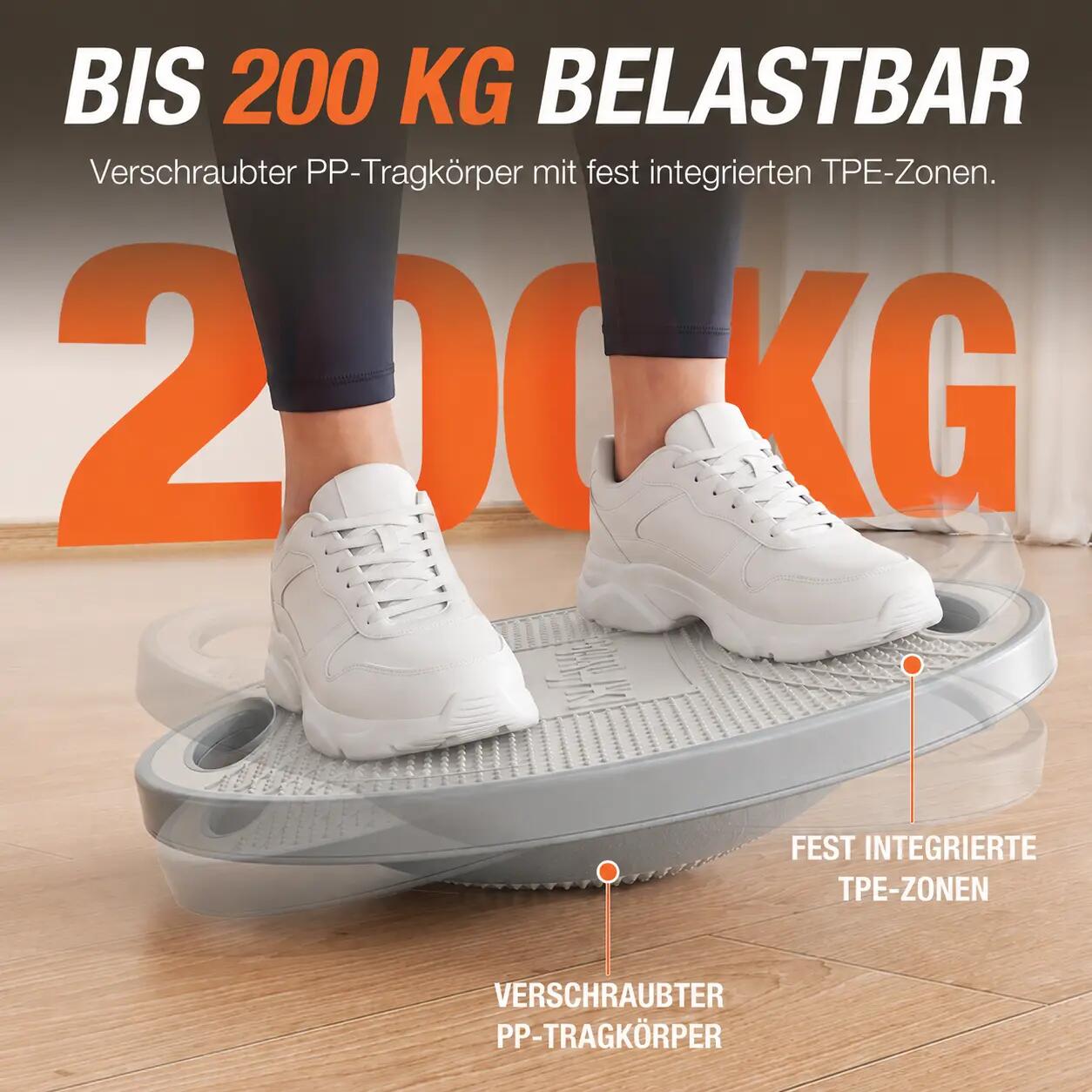 Planches d'équilibre 42 cm avec Poignées, Adultes, Charge Max. 200 kg 3/7