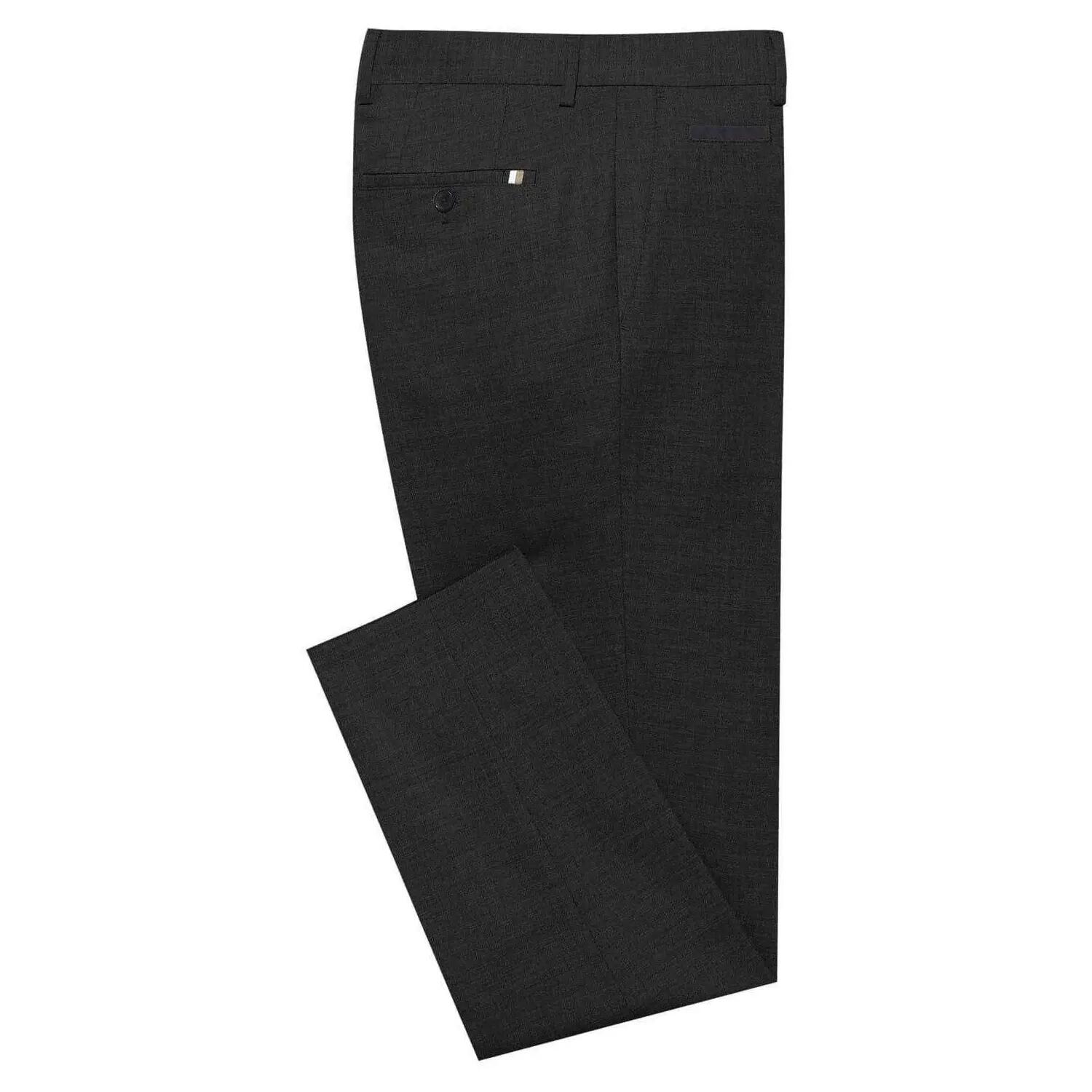 Mens Genius Tailored Suit Trousers (Black) 3/3