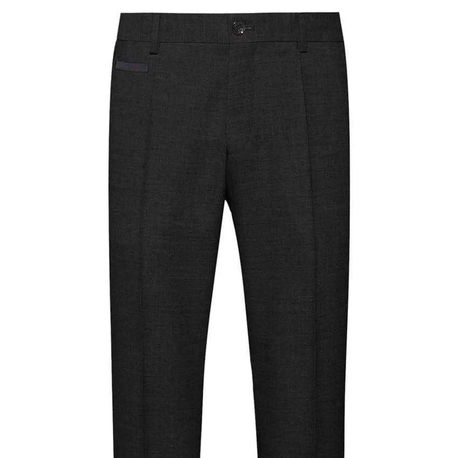 Mens Genius Tailored Suit Trousers (Black) 2/3