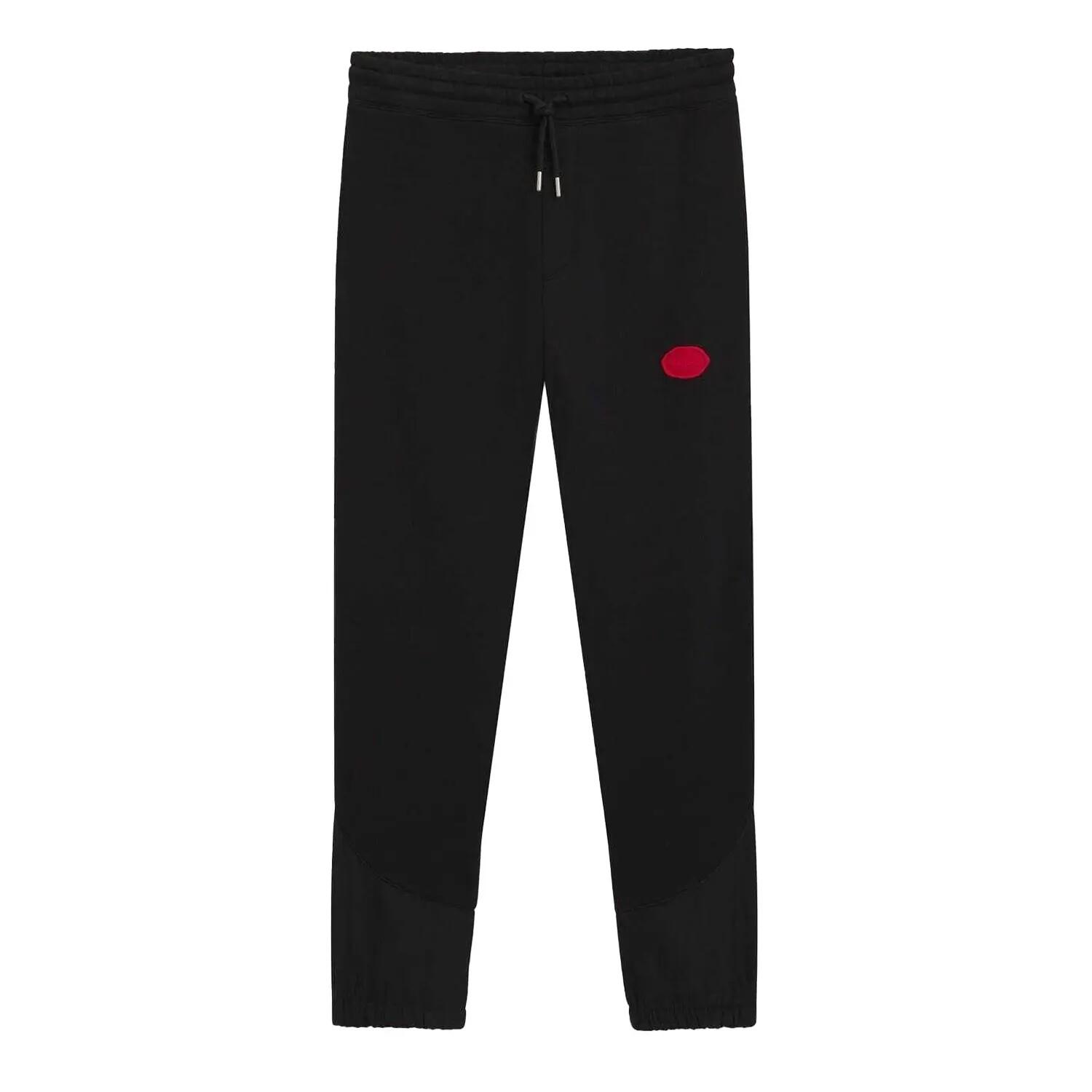 Mens Dilvanos Regular Joggers (Black) 2/4
