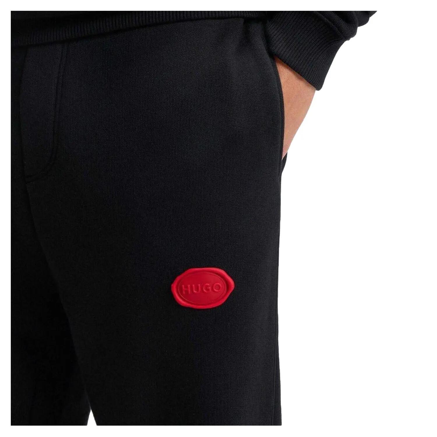 Mens Dilvanos Regular Joggers (Black) 3/4