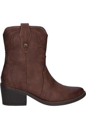 Damenschuhe Mustang Stiefelette Braun.