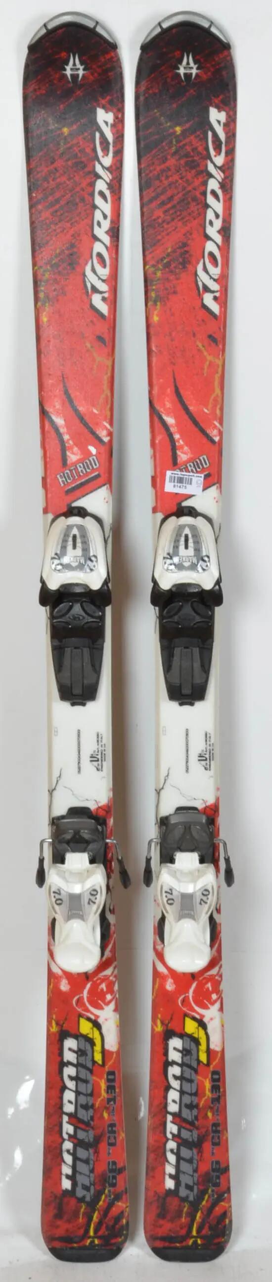 RECONDITIONNE - Skis Nordica Hot Rod J - Skis enfant d'occasion - BON 4/5