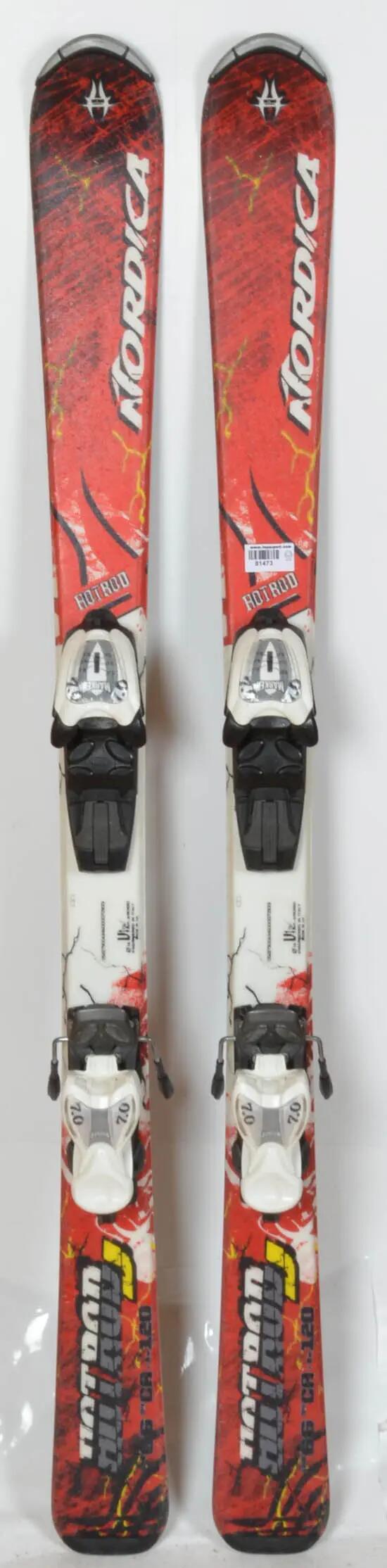 RECONDITIONNE - Skis Nordica Hot Rod J - Skis enfant d'occasion - BON 2/5