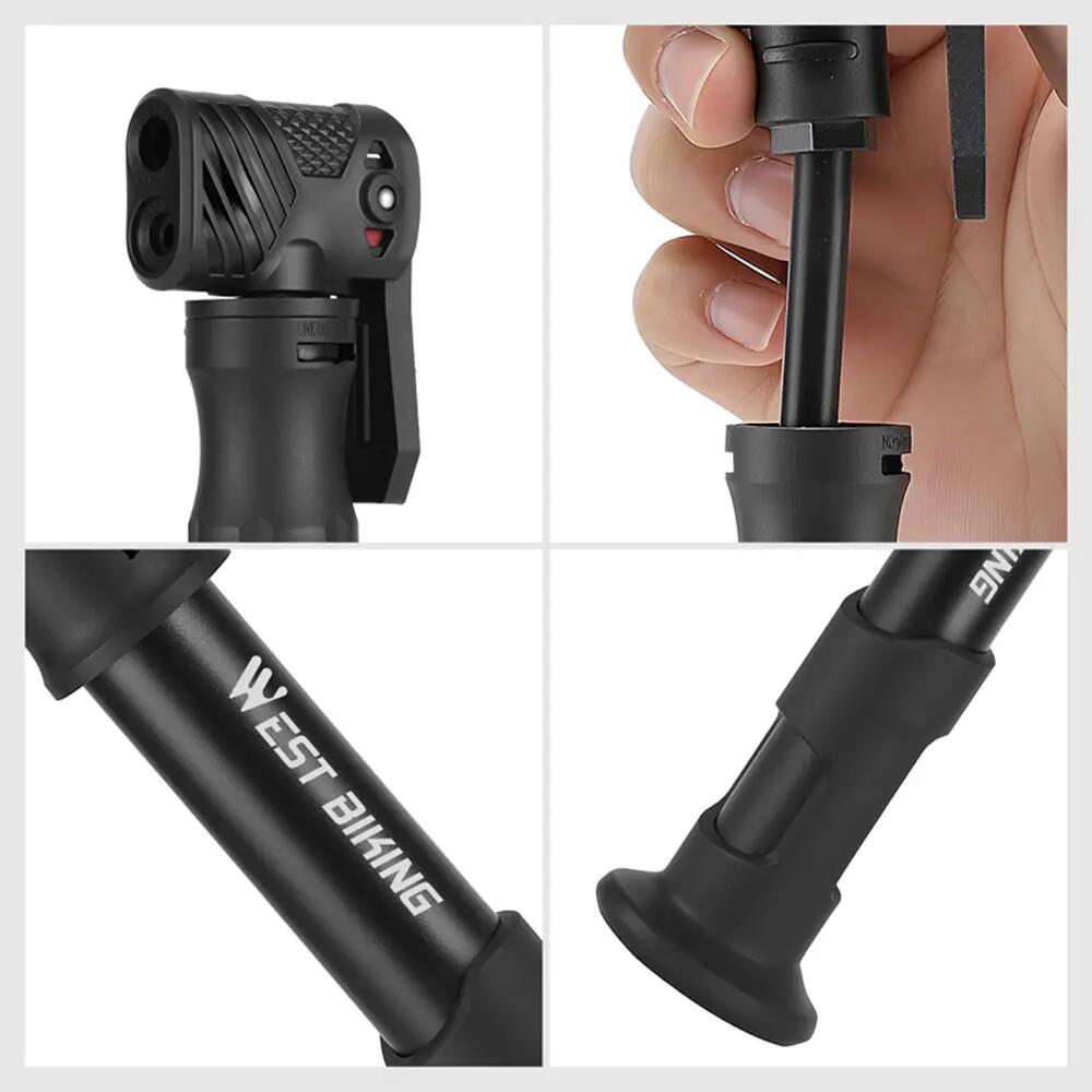 Pompe à vélo portable 120 PSI WEST BIKING 4/4