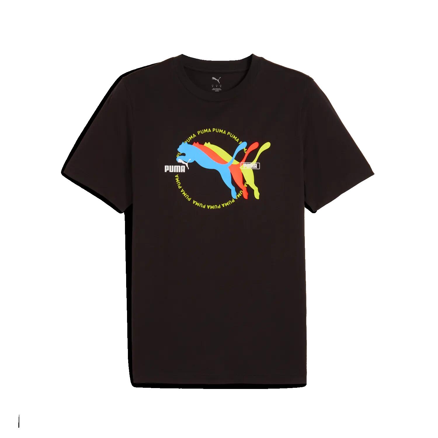 Koszulka męska PUMA GRAPHICS MULTIPLE CAT LOGO TEE S 1/2