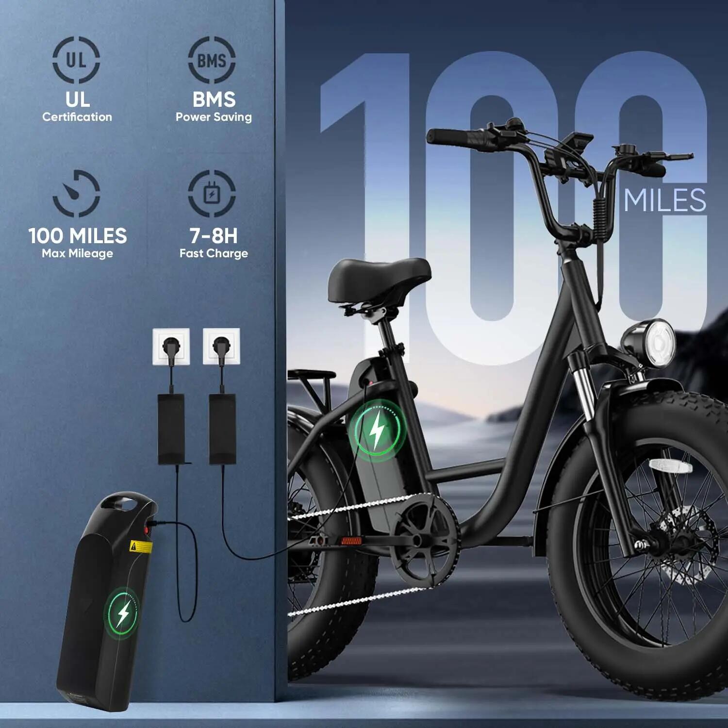 Elektrisches Stadtfahrrad URLIFE E20 PRO 1500W peak 748.8Wh 20-Zoll 3/10