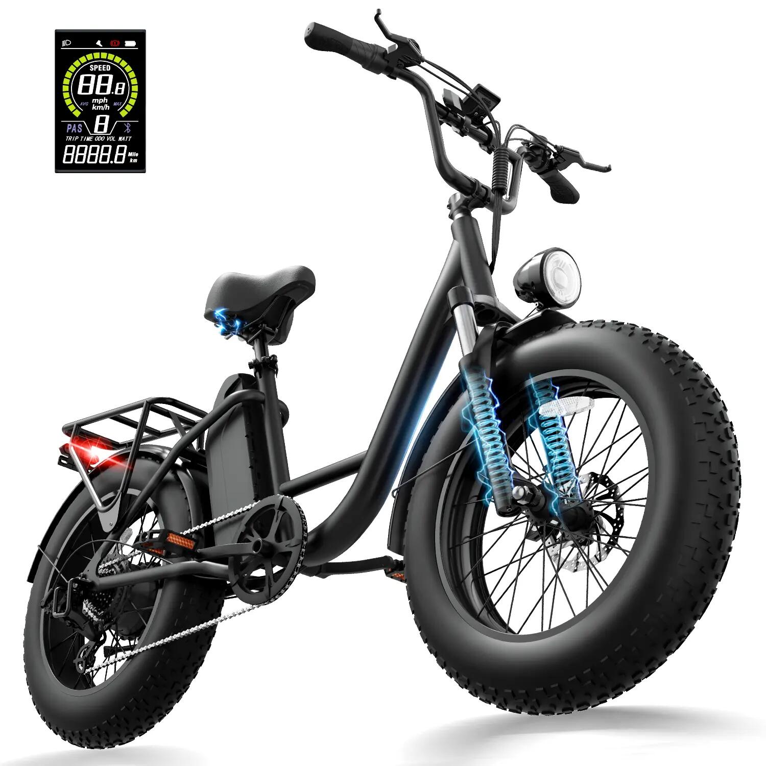 Elektrisches Stadtfahrrad URLIFE E20 PRO 1500W peak 748.8Wh 20-Zoll 2/10
