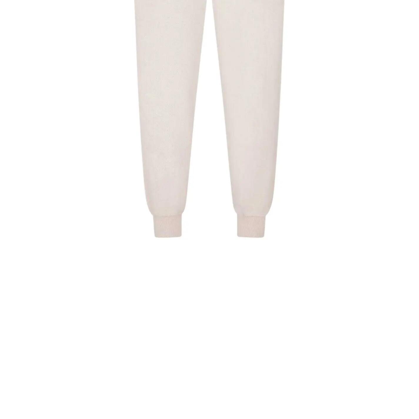 Mens Cotton Blend Tapered Joggers (Stone) 4/4
