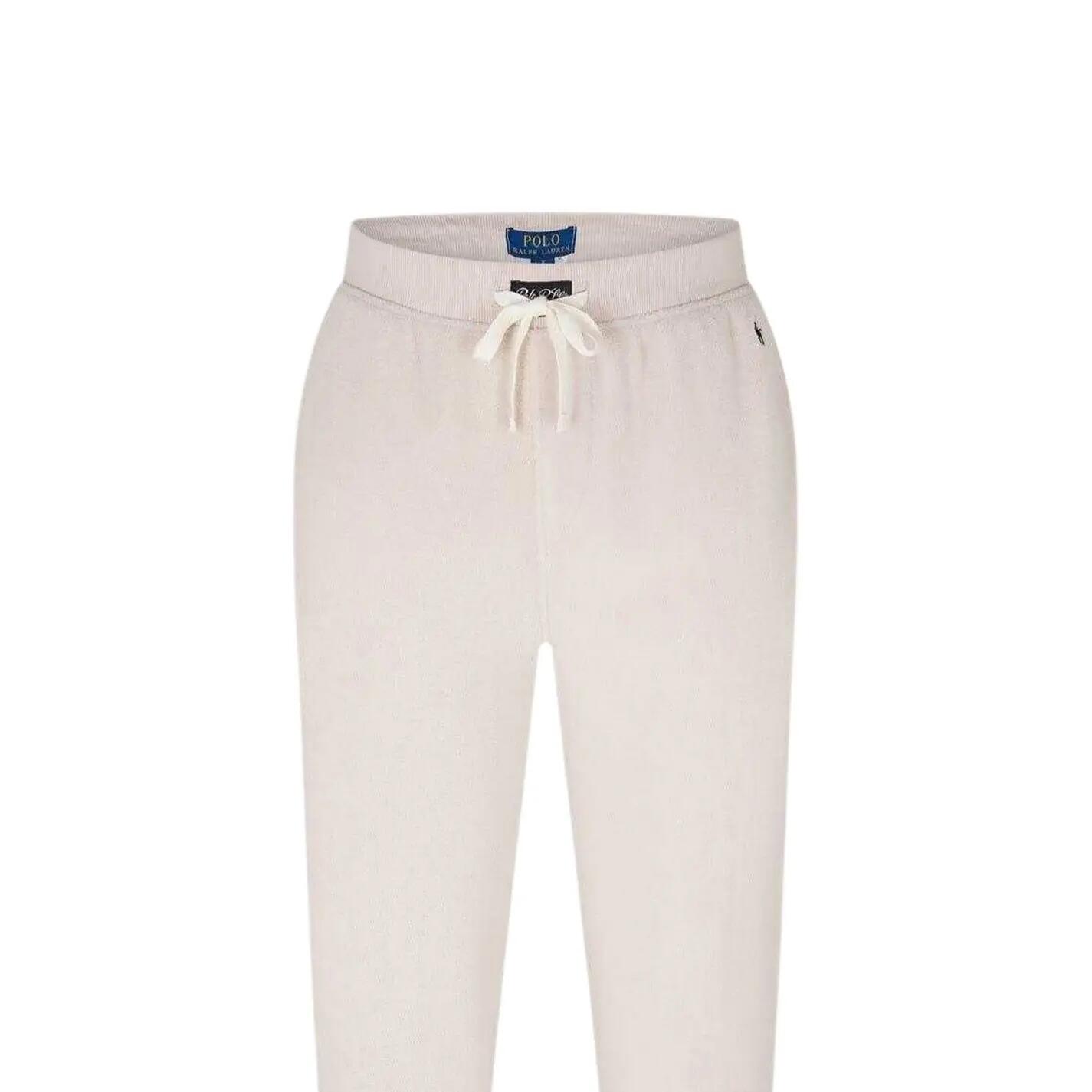 Mens Cotton Blend Tapered Joggers (Stone) 3/4