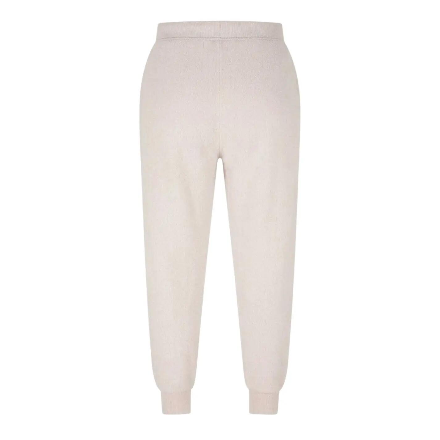 Mens Cotton Blend Tapered Joggers (Stone) 2/4