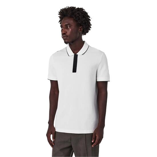 Polo Manches Courtes Motif/style À Rayures Homme (Blanc)