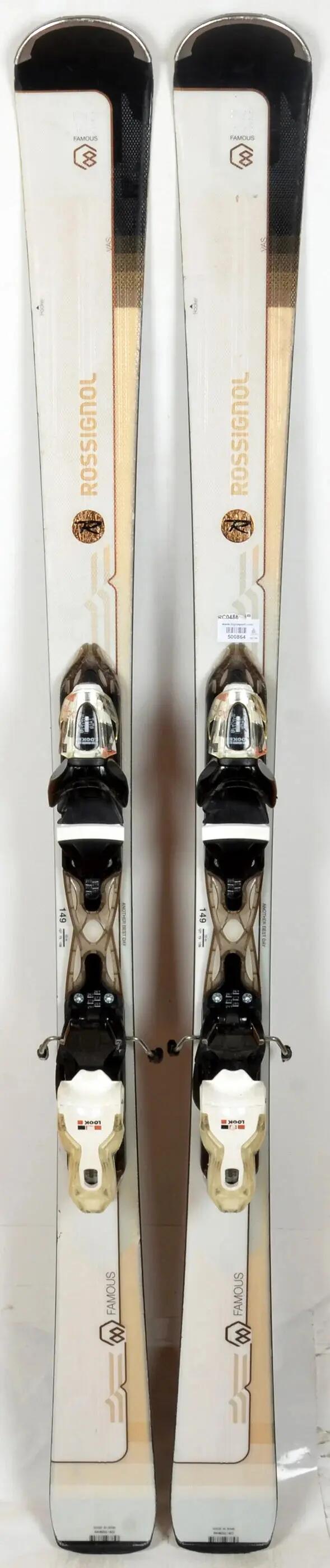 RECONDITIONNE - Skis Rossignol FAMOUS 8 white / black - BON 1/1