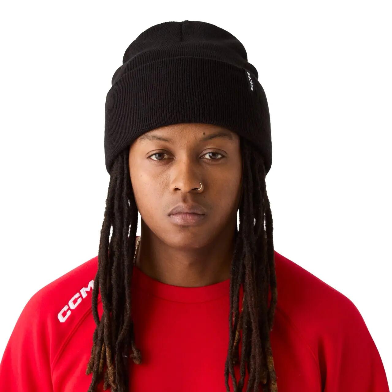 CCM Team bonnet noir adulte 3/5