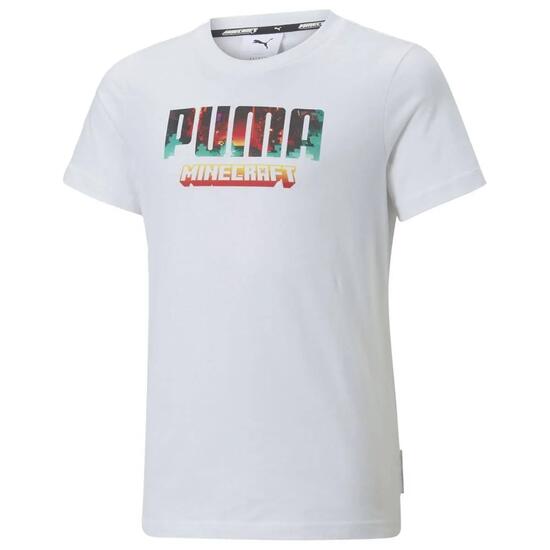 Koszulka dziecięca PUMA X MINECRAFT GRAPHIC TEE PUMA WHITE 110