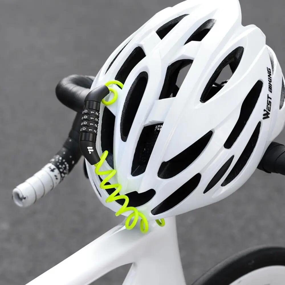 Antivol câble casque combinaison 4 chiffres WEST BIKING 2/2