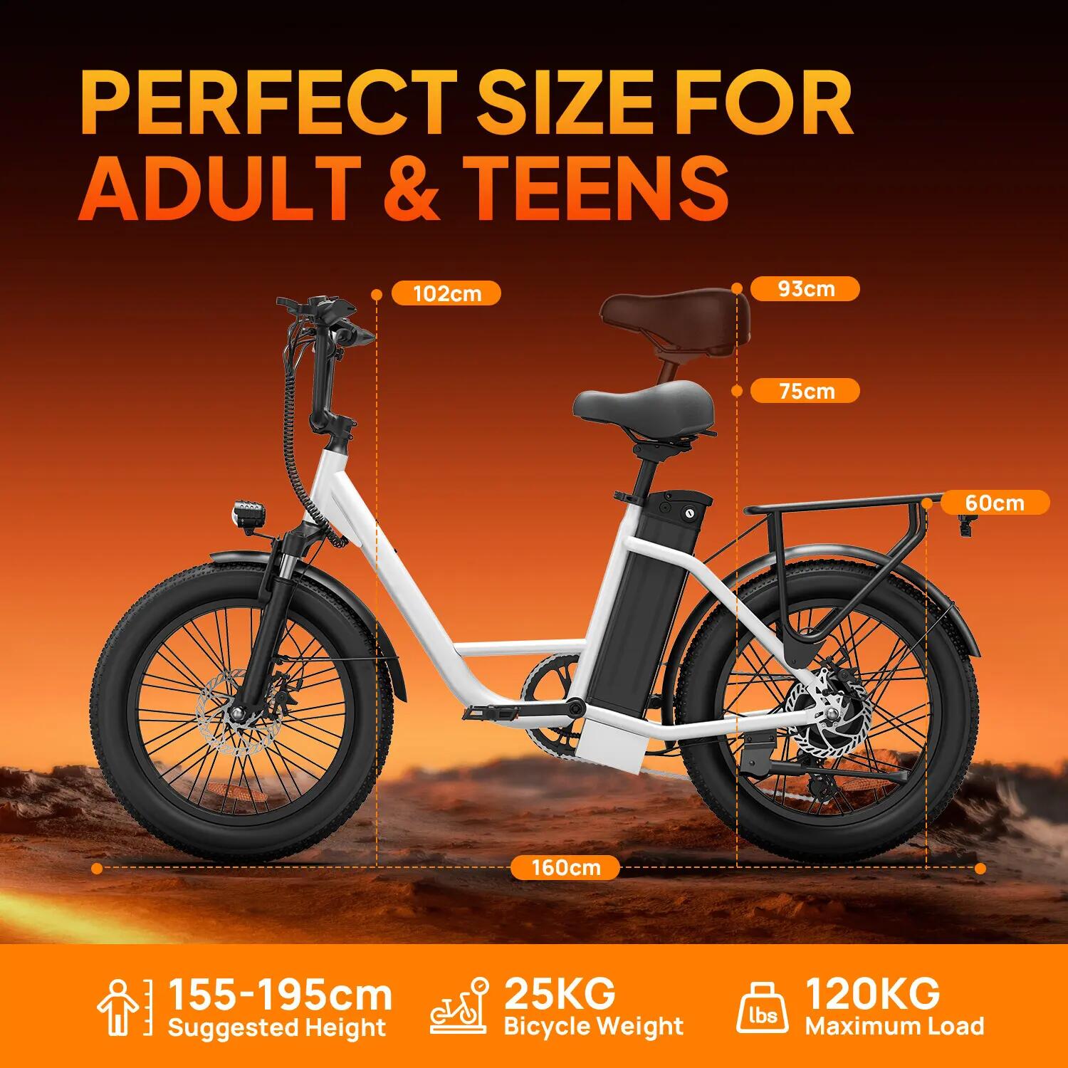 Elektrisches Stadtfahrrad URLIFE E20 250W 624Wh 20-Zoll 4/10