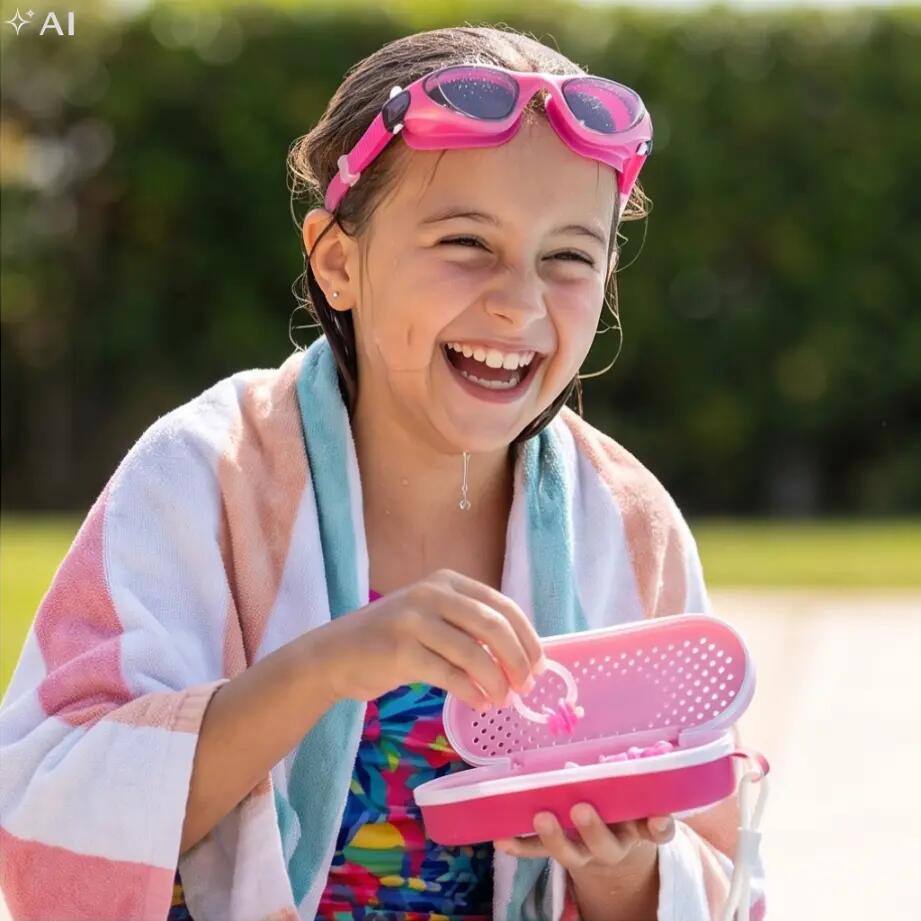 Etui pokrowiec futerał ochronne na okulary do pływania Aqua-Sport Aqua Case 6/7