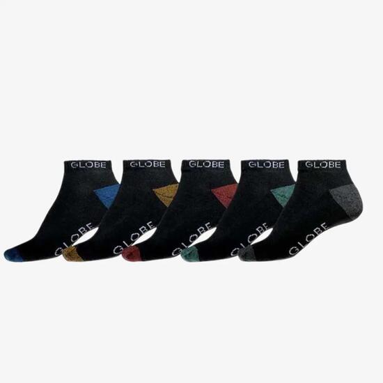 Globe Ingles Ankle Socken 5er-Pack Schwarz