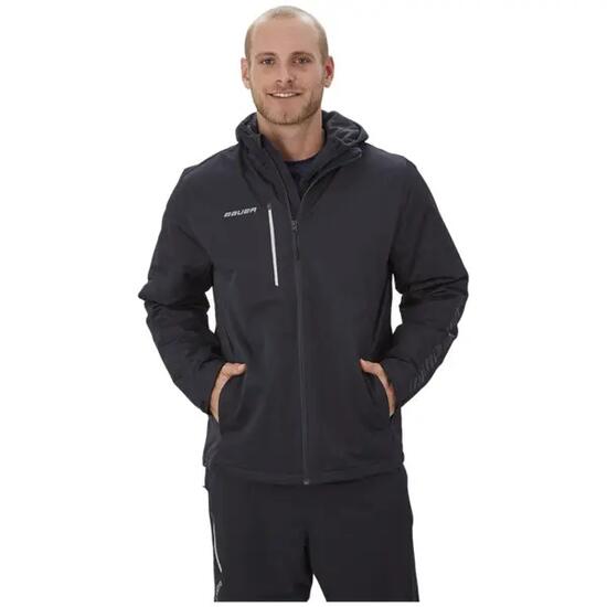 BAUER Supreme Midweight Jacket Senior zwarte jas, volwassenen