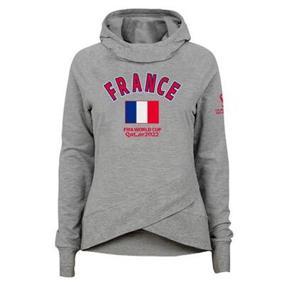 Outerstuff fifa flag funnel nk hood france ll grijze dameshoodie