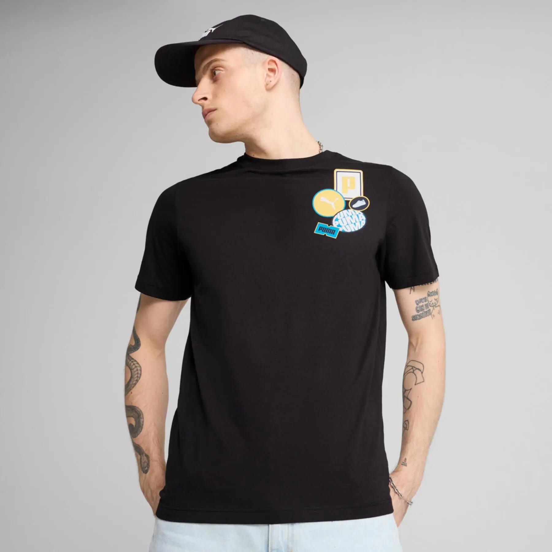 Camiseta esportiva masculina Puma GRAPHICS ICON 3/6