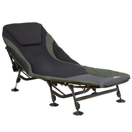 Karpfenliege XXL, 207 x 88 x 30-106 cm, Campingliege, faltbares Feldbett