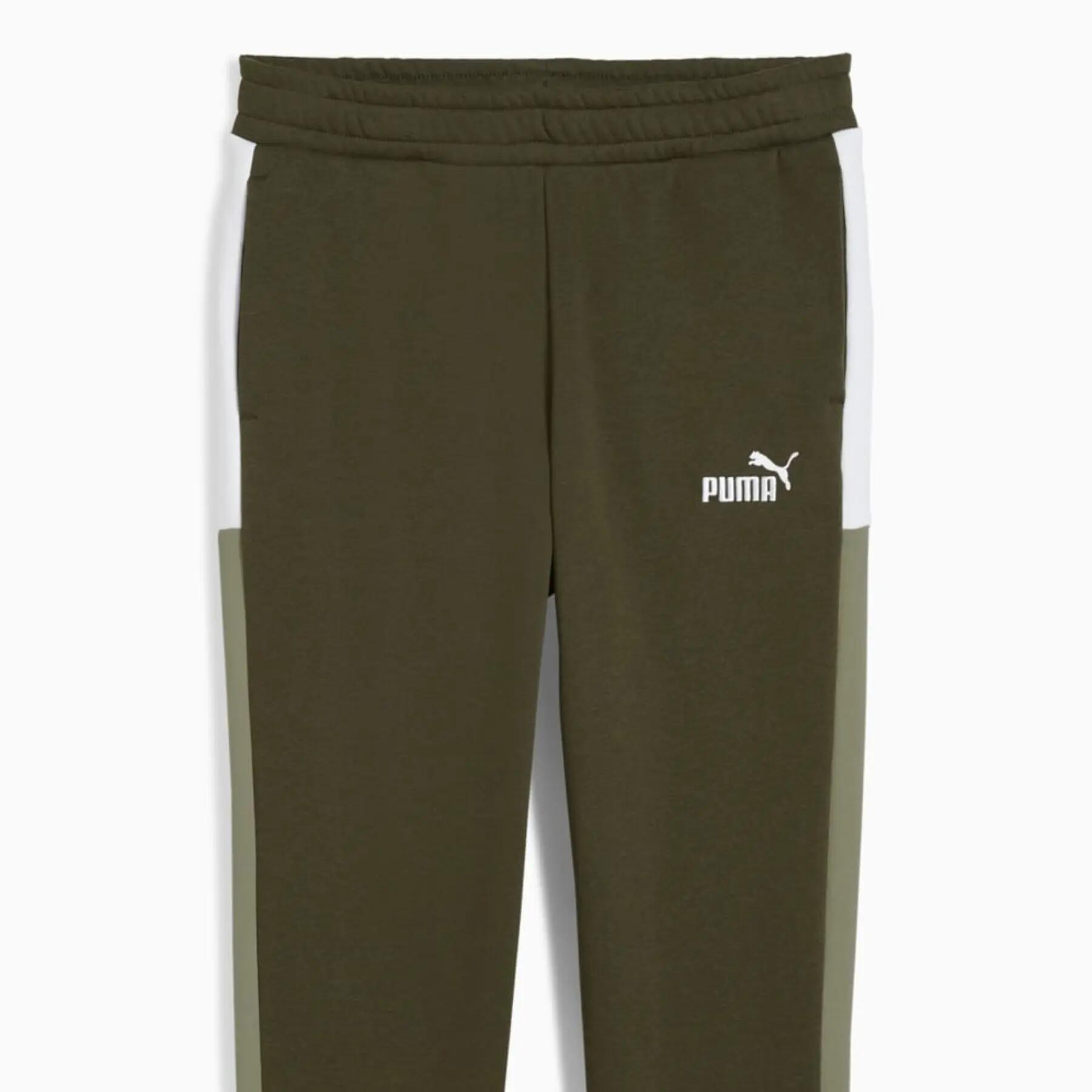 Pantalon Puma Ess Block Sweatpants, Vert, Enfants 3/3