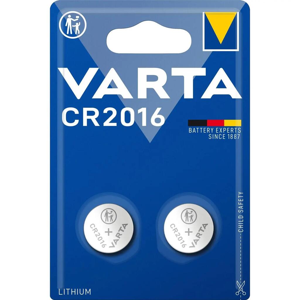 Varta CR2016 3V Lithium Coin Cell Battery 2 Pack