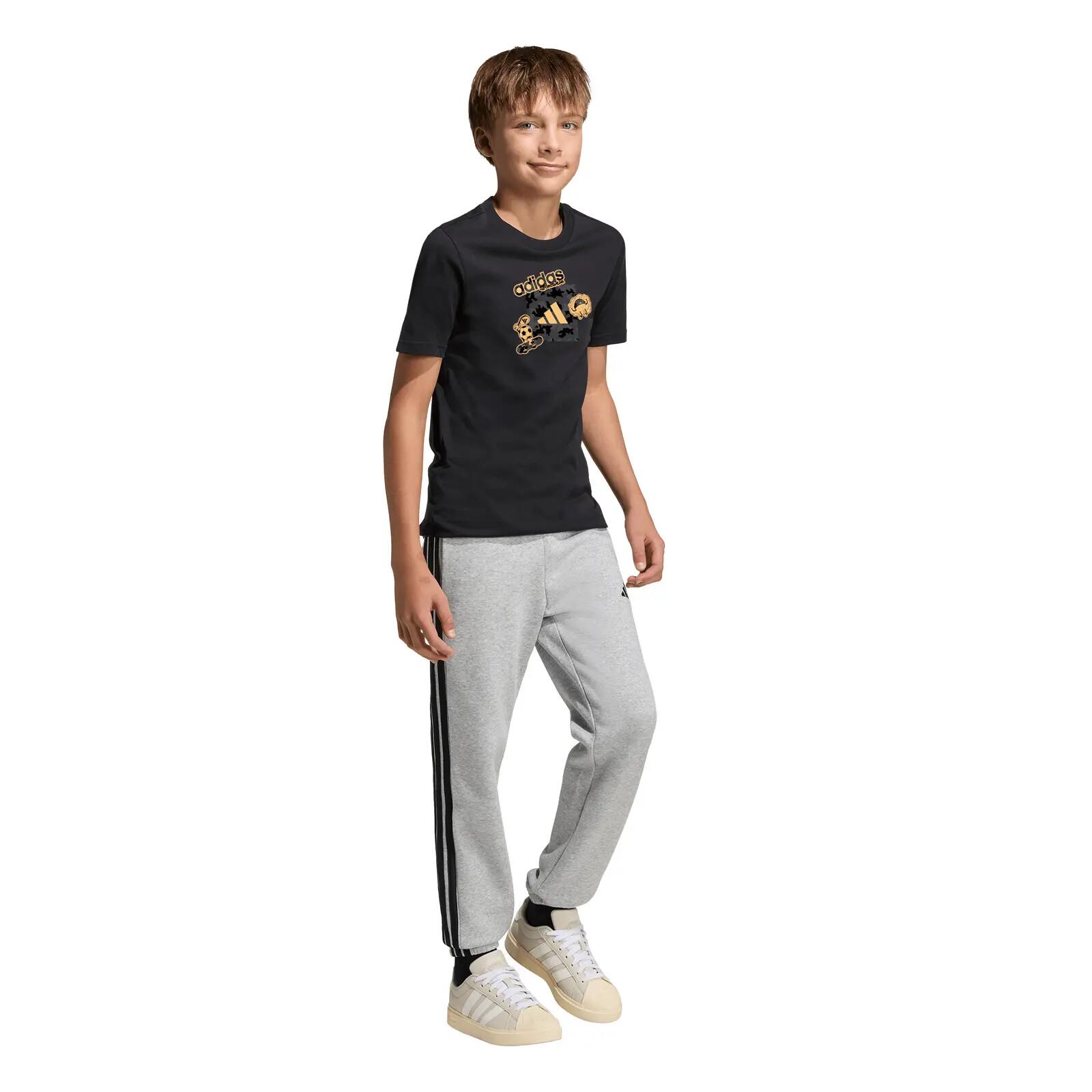 T-shirt ragazzo adidas camo train - nero 4/6