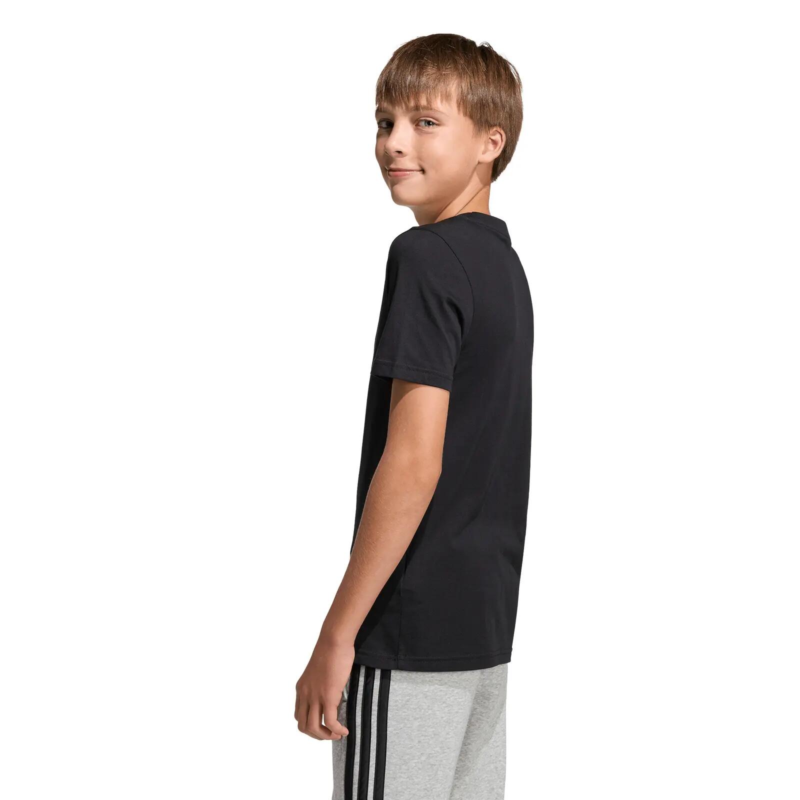 T-shirt ragazzo adidas camo train - nero 3/6