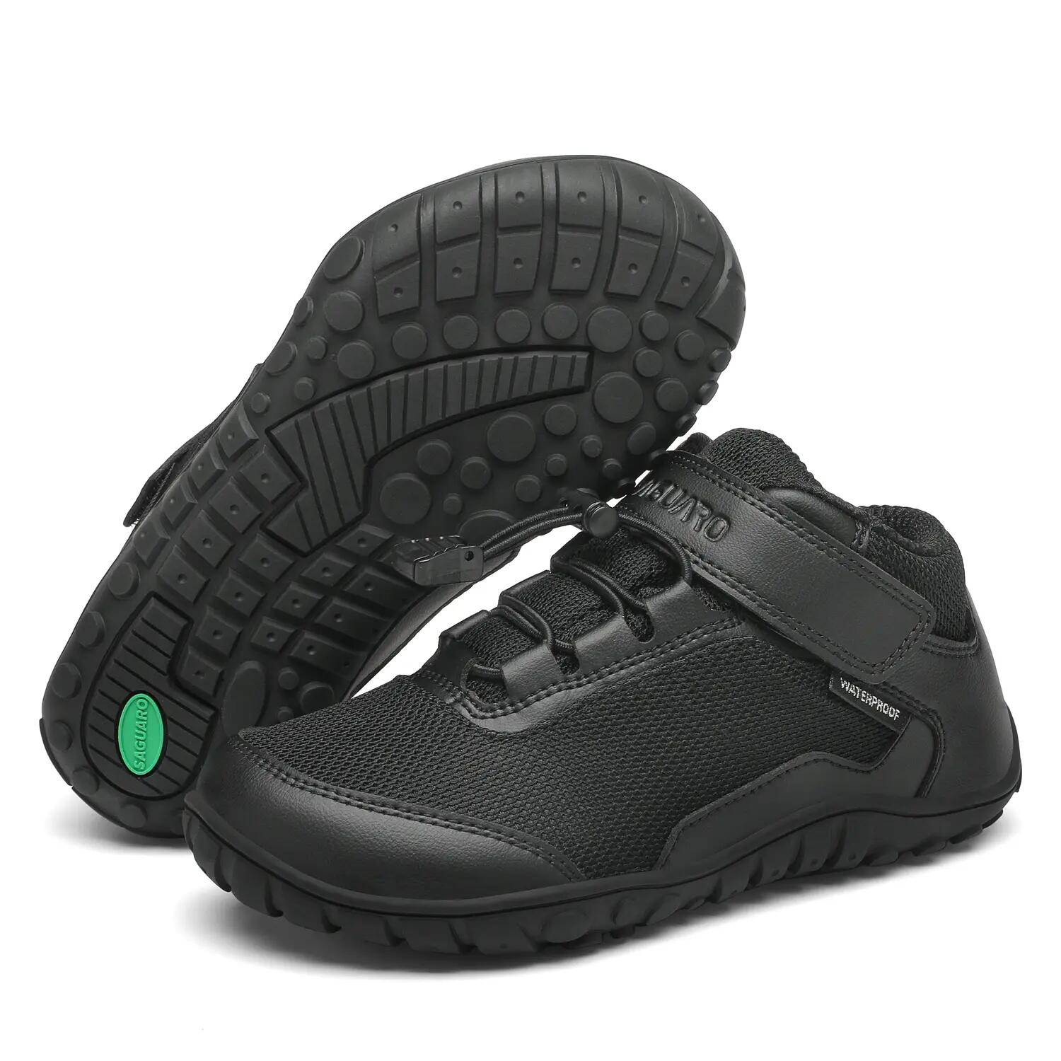 Saguaro Barefoot Brave I Kids – Chaussure de Sport d’Hiver Noire 2/7
