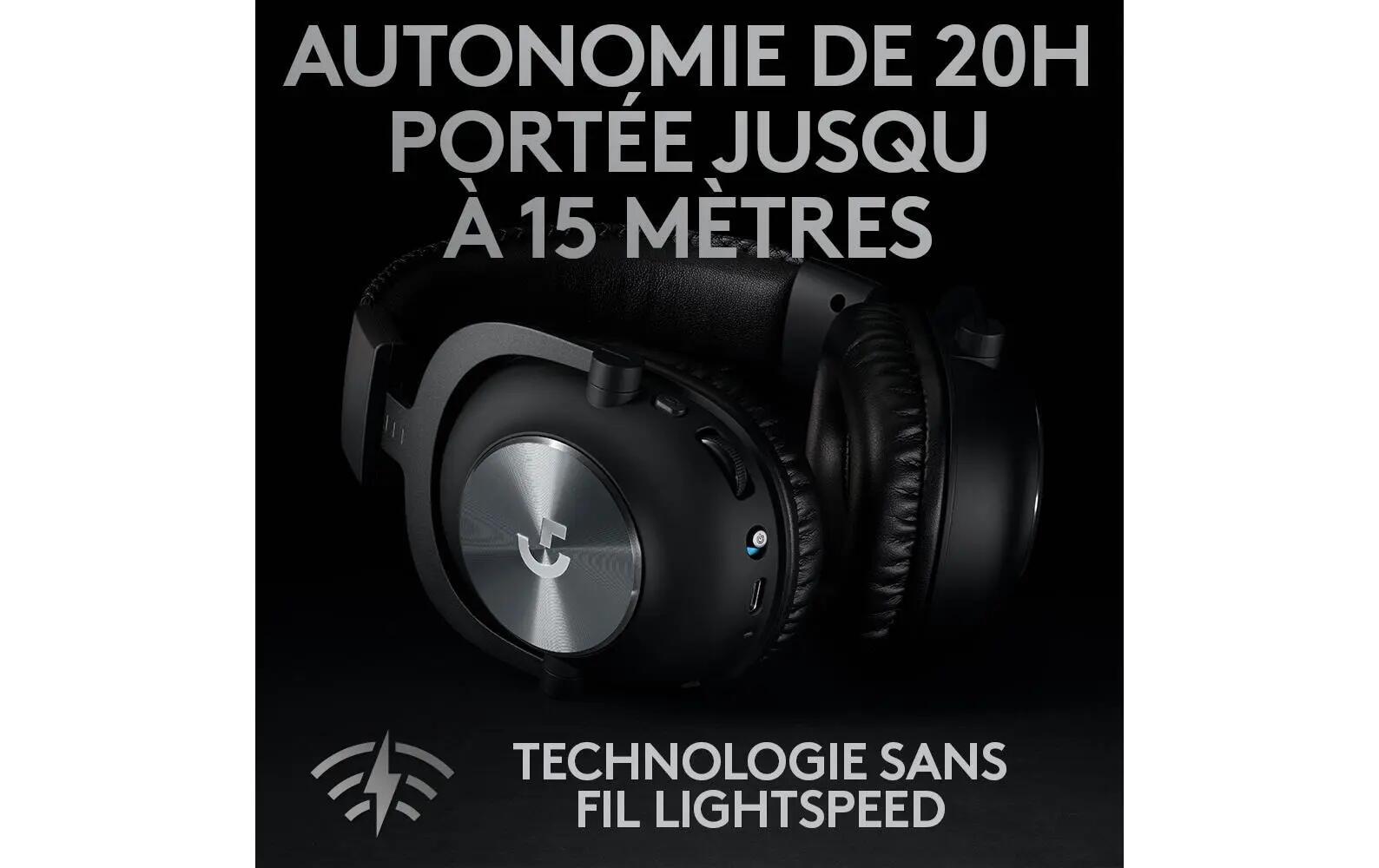 Logitech G Pro X Wireless Lightspeed Cuffie Gaming Nero 3/3