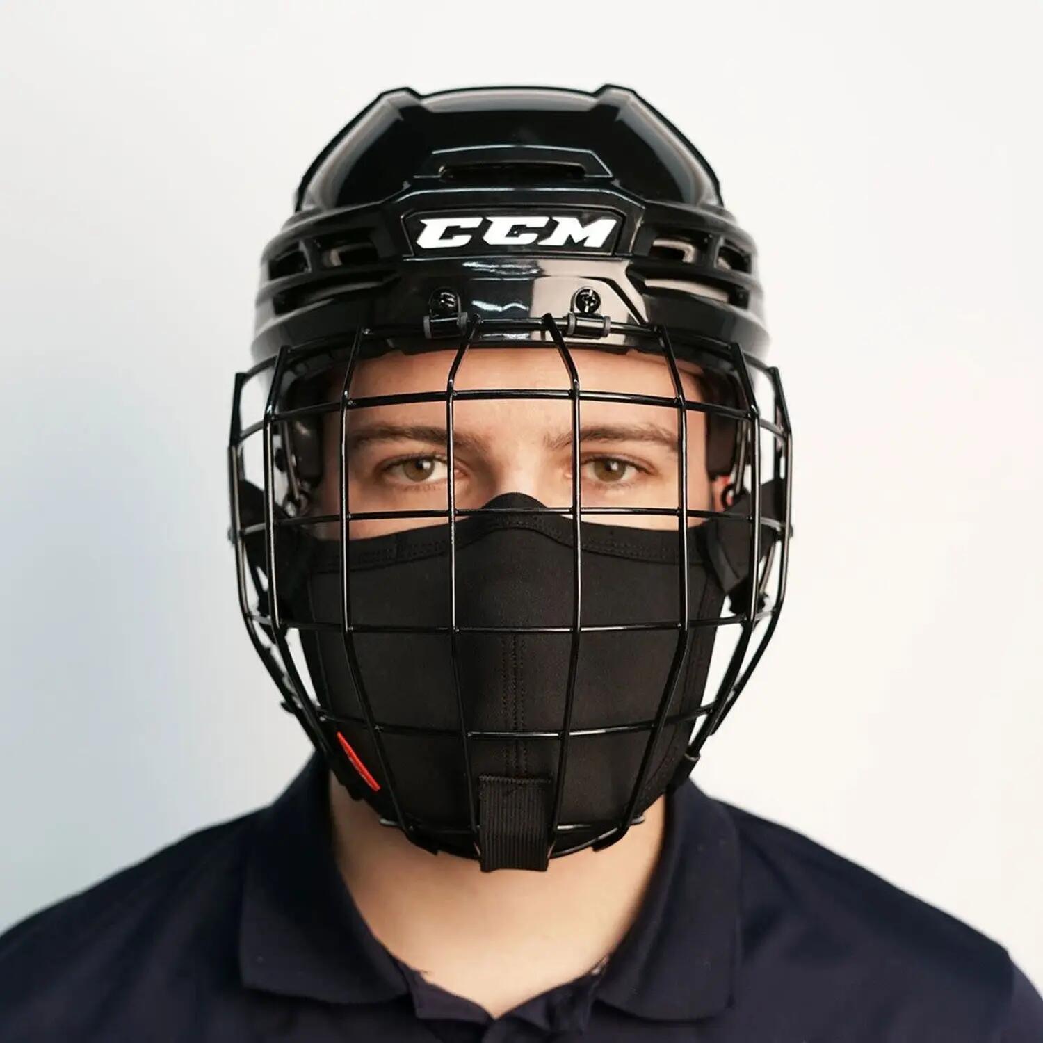 CCM Game On Mask noir pour adultes casque de hockey avec grille et visière 2/2