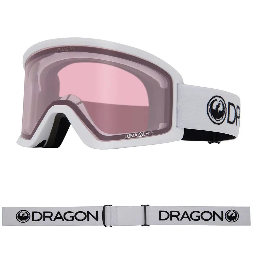 DX3 PLUS OTG Occhiali Da Sci Unisex - White/LL Red Ionized & LL Light Rose 5/6