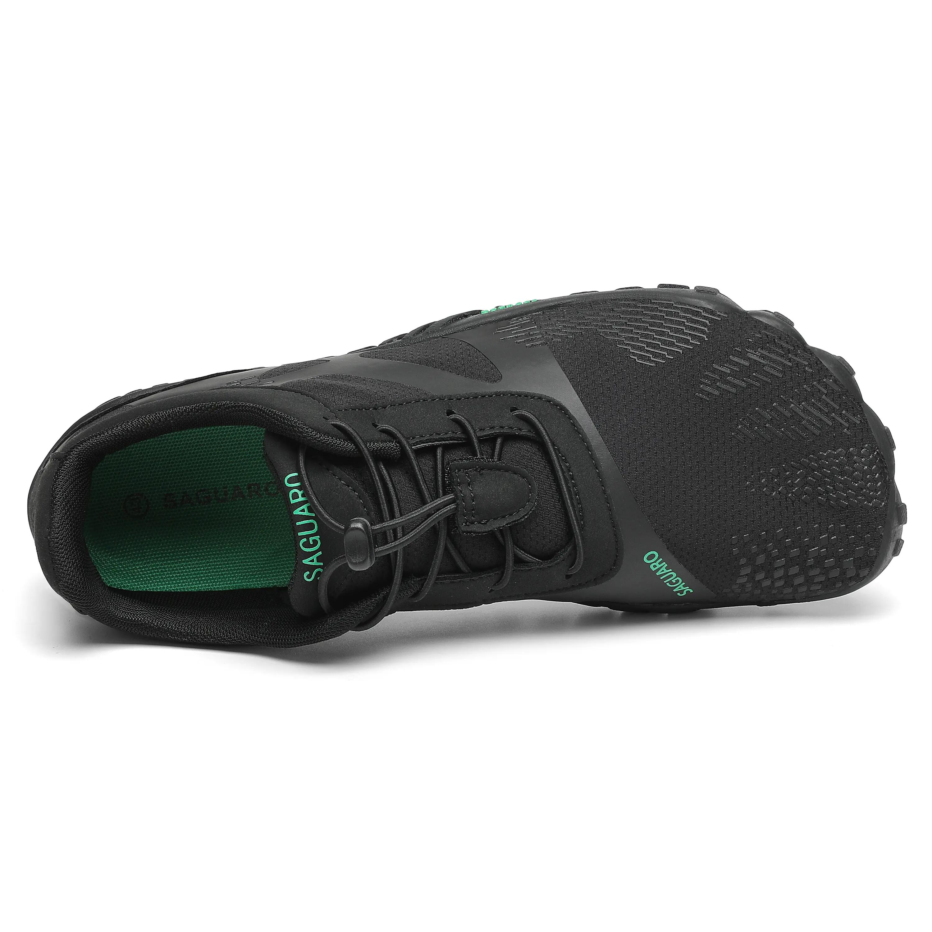 Saguaro Barefoot Vitality III – Tênis para trilha, treino e fitness, Preto 4/7