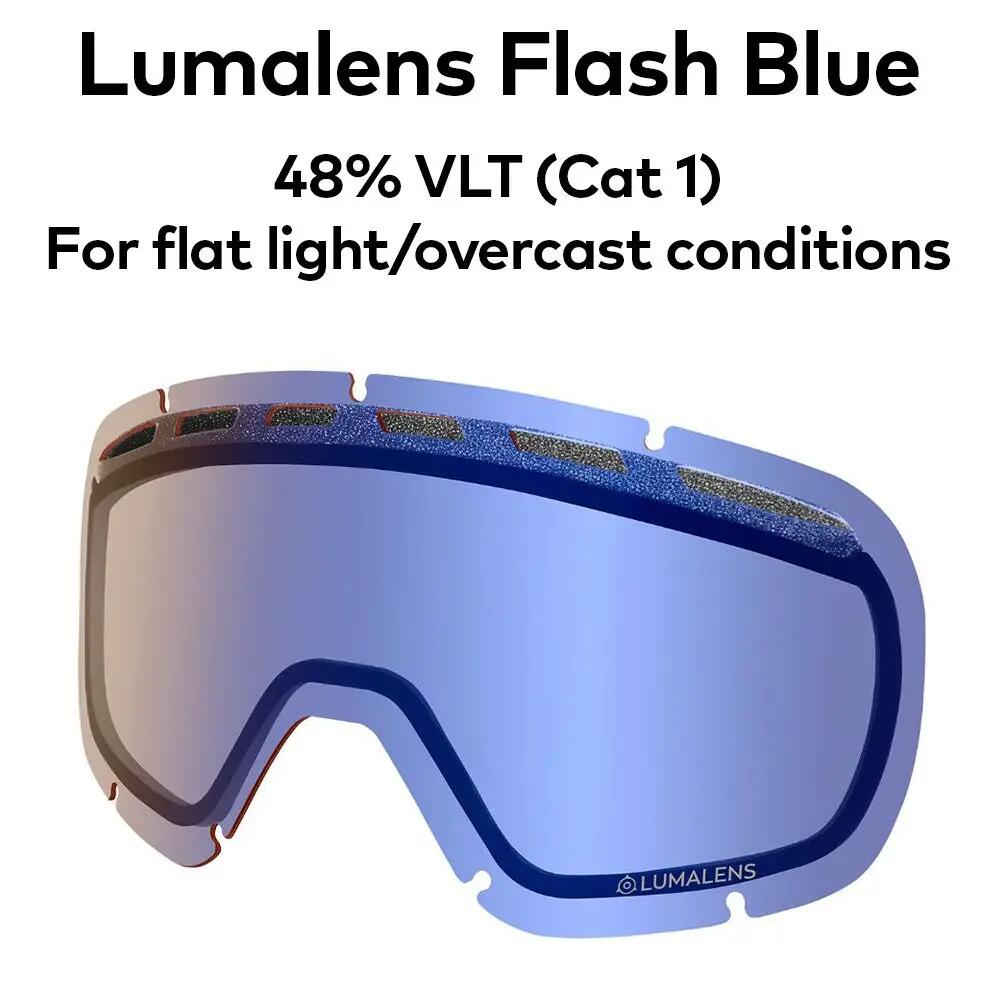 LIL D Jugend Skibrille - Acai/LL Flash Blue 5/5