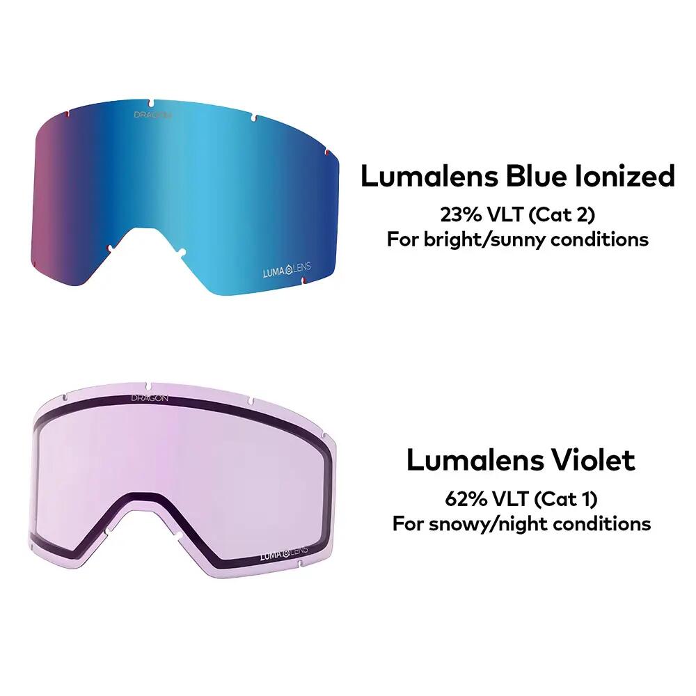 DX3 PLUS OTG Unisex Skibrille - Urushi/LL Blue Ionized & LL Violet 6/6