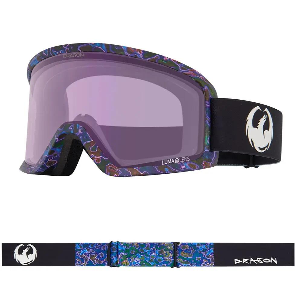DX3 PLUS OTG Unisex Skibrille - Urushi/LL Blue Ionized & LL Violet 5/6